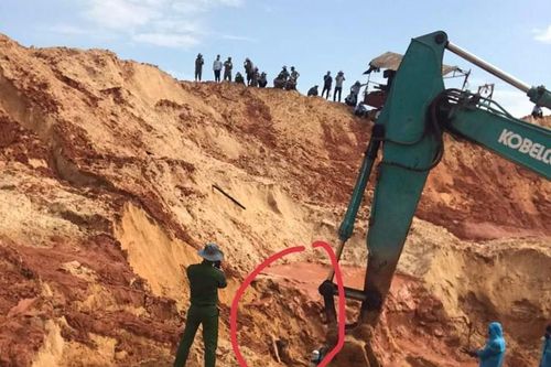 Tìm thấy nạn nhân cuối cùng sập mỏ titan tại Bình Thuận