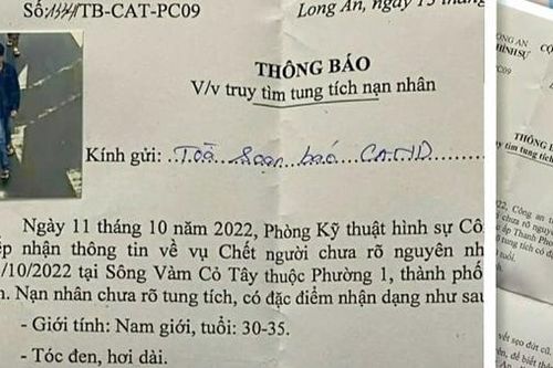 Truy tìm tung tích 2 nạn nhân dưới đoạn sông Vàm Cỏ Tây