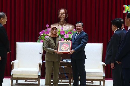 Bí thư Thành ủy tiếp Tổng thống Cộng hòa Singapore