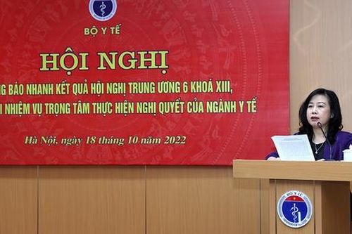 Bộ Y tế tổ chức hội nghị thông báo nhanh kết quả Hội nghị Trung ương 6, khóa XIII