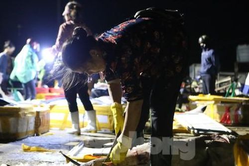 Hối hả bán hải sản tại cảng lớn nhất Hà Tĩnh trước giờ bão số 6 đổ bộ