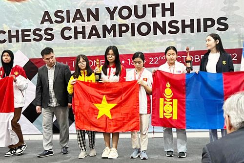 Thái Ngọc Tường Minh (Đồng Nai) giành HCV cờ nhanh Giải vô địch cờ vua trẻ châu Á 2022