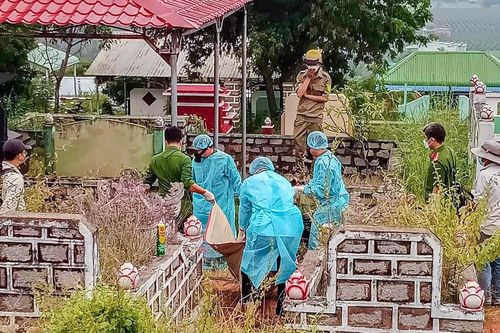 Xác định danh tính thi thể cháy đen trong nghĩa trang
