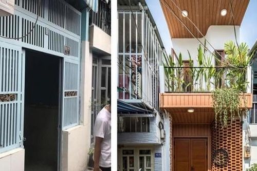 Cải tạo nhà 2 tầng 36m2 đẹp mỹ mãn, không gian đầy mảng xanh mát lành