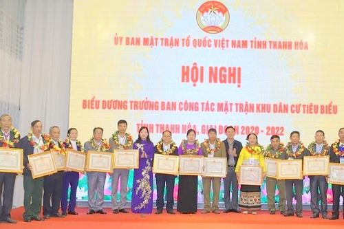 Thanh Hóa biểu dương 100 trưởng ban công tác mặt trận tiêu biểu