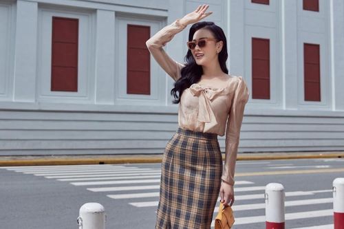 Học cách phối đồ chuẩn sang chảnh cho cô nàng văn phòng cùng 'Quỳnh búp bê' Phương Oanh