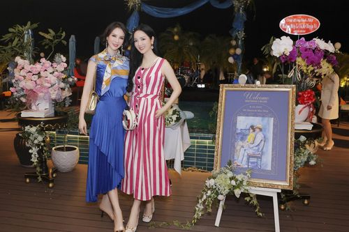 'Nữ hoàng ảnh lịch' Thanh Mai hội ngộ hoa hậu Giáng My