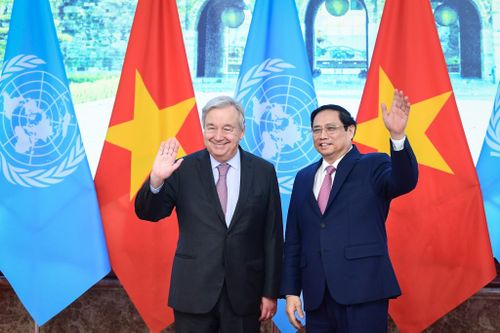 Thủ tướng Phạm Minh Chính tiếp Tổng Thư ký Liên Hợp Quốc António Guterres