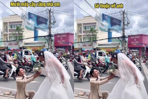 Cặp đôi 'đũa lệch' và màn cầu hôn ai xem cũng cười ngất