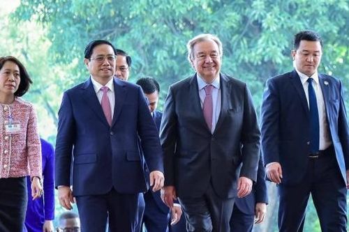 Thủ tướng Chính phủ Phạm Minh Chính tiếp Tổng thư ký Liên hợp quốc António Guterres