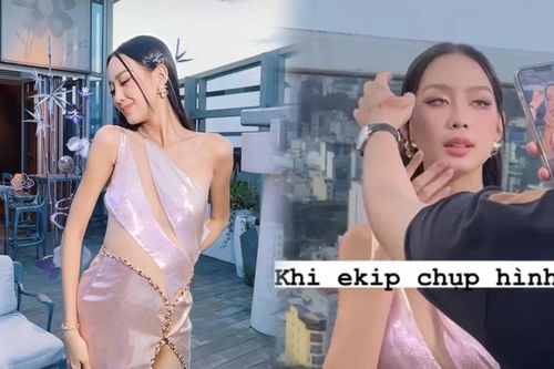 Hoa hậu Liên lục địa Bảo Ngọc khiến cả ê-kíp 'chật vật' chụp ảnh với tư thế khó đỡ