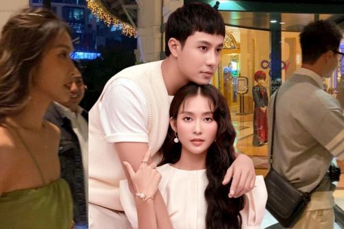 Khả Ngân và Thanh Sơn 'lẻ bóng' khi tham dự đám cưới của Bình An-Phương Nga
