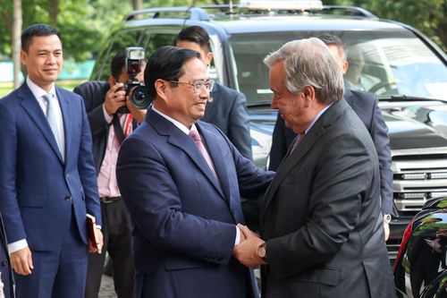 Thủ tướng Phạm Minh Chính tiếp Tổng Thư ký Liên hợp quốc António Guterres