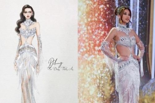 Sao Việt hôm nay 23/10: Thiên Ân diện đầm đính hàng nghìn viên pha lê ở bán kết Miss Grand