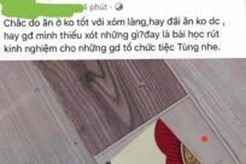 Gia chủ lên mạng xã hội 'bóc phốt' khách mừng cưới chỉ 200.000 đồng