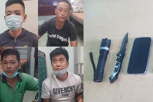 Bắt băng nhóm chuyên thủ dao đi cướp ở TP.HCM
