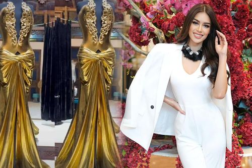 Miss Grand Philippines nhá hàng váy dạ hội đêm chung kết: Mang logo Miss Grand liệu có 'giật crown'?