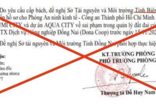 Công an TP. Hồ Chí Minh bác bỏ thông tin bịa đặt 'đề nghị cung cấp hồ sơ dự án Izumicity, Aquacity'