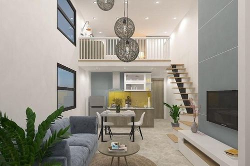 Nhà cấp 4 gác lửng 3 phòng ngủ đẹp ngất ngây, thiết kế độc đáo