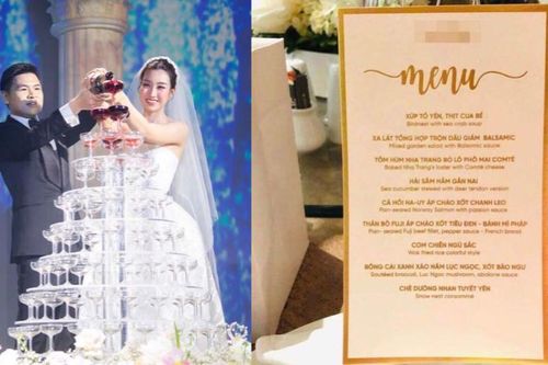 Bắt bẻ thực đơn tiệc cưới Đỗ Mỹ Linh, nhiều dân mạng 'ôi con sông quê'