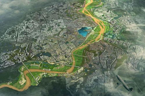 Sông Hồng được xác định là trục chính trong quy hoạch không gian đô thị Hà Nội