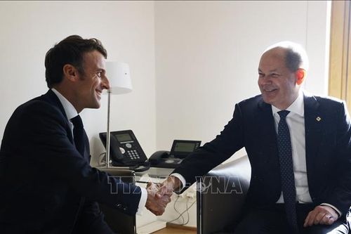Hai nhà lãnh đạo Pháp - Đức gặp mặt trực tiếp tại Paris