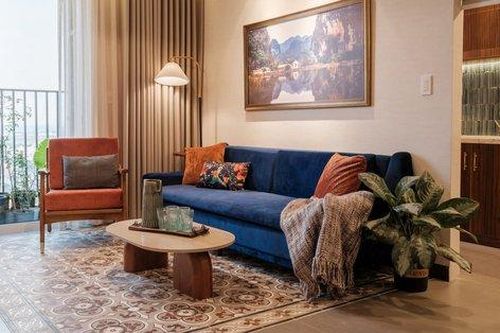 Căn hộ 50m² được thiết kế với 3 màu sắc đặc biệt vừa gọn đẹp lại sang