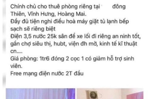Nhóm sinh viên đi thuê phòng trọ liền mất gần 100 triệu đồng, công an cảnh báo người dân cảnh giác