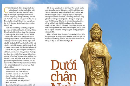 Dưới chân Ngài