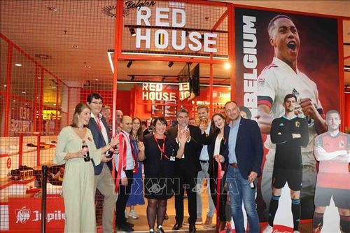 Ra mắt Fanzone của đội tuyển Bỉ tại Sân bay quốc tế Brussels