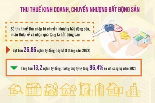 Thu thuế từ chuyển nhượng bất động sản tăng mạnh