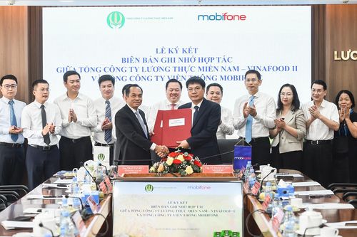 MobiFone ký kết Thỏa thuận hợp tác chuyển đổi số cùng Vinafood II