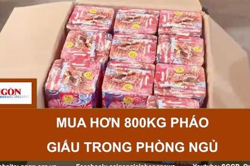 Mua hơn 800kg pháo giấu trong phòng ngủ