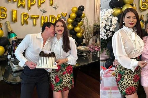 Tình tứ bên Anh Dũng, Trương Ngọc Ánh lộ thân hình 'đô con'