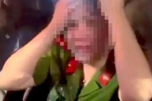 Kỷ luật cách chức nữ thiếu tá say xỉn, lái ô tô gây tai nạn