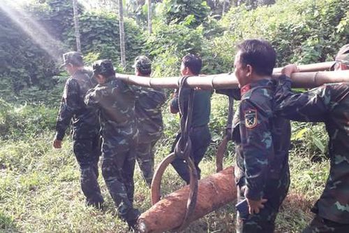 Quảng Ngãi: Hủy 5 quả bom lớn còn sót lại sau chiến tranh