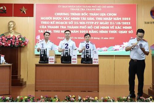 TPHCM: 25 cán bộ được chọn xác minh tài sản, thu nhập năm 2022