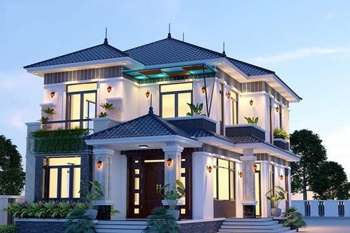 Nhà 2 tầng mái Nhật hiện đại tiện nghi, ai cũng mê mẩn