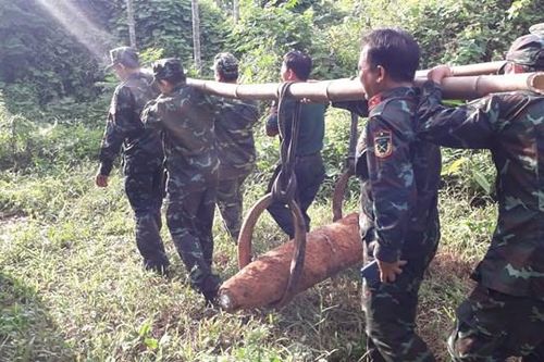 Quảng Ngãi: Hủy nổ thành công 5 quả bom còn sót lại sau chiến tranh