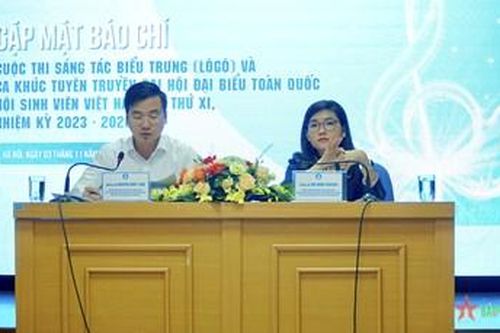 Sáng tác biểu trưng tuyên truyền Đại hội đại biểu toàn quốc Hội Sinh viên Việt Nam lần thứ XI