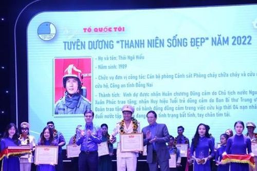 Đại úy Công an cứu sống bốn nạn nhân đuối nước được tuyên dương 'Thanh niên sống đẹp'