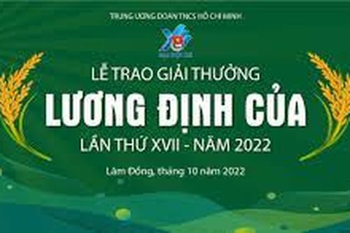 32 nhà nông trẻ xuất sắc được nhận Giải thưởng Lương Định Của năm 2022