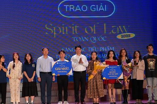 Trường ĐH Luật Hà Nội đoạt giải Nhất cuộc thi Spirit of Law