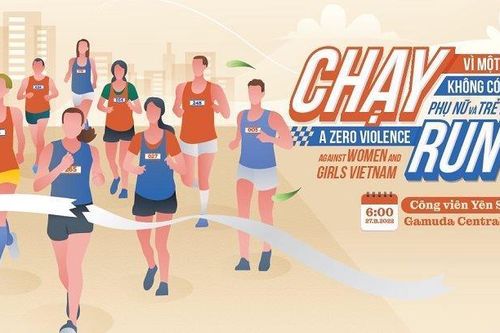 Giải chạy 'Chạy vì một Việt Nam không có bạo lực với phụ nữ và trẻ em gái'