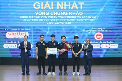 Đội Đại học TP Hồ Chí Minh đạt giải Nhất cuộc thi sinh viên với an toàn thông tin ASEAN 2022