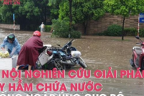 Hà Nội nghiên cứu giải pháp xây hầm chứa nước chống úng ngập