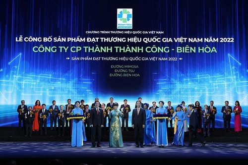 Công ty cổ phần Thành Thành Công - Biên Hòa nhận Chứng nhận sản phẩm đạt Thương hiệu quốc gia Việt Nam năm 2022