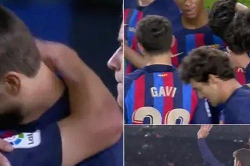 Pique khóc như mưa trong trận cuối khoác áo Barca