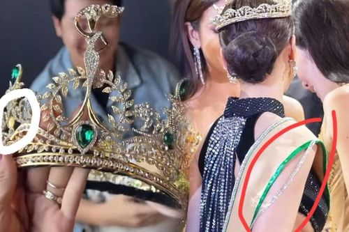 Vật phẩm tại Miss Grand International 'tan tác' sau chưa đầy 1 tháng: Vương miện rơi hạt, sash bung viền
