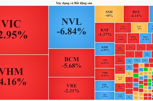 Cổ phiếu bất động sản bị bán tháo, VN-Index rơi về dưới ngưỡng 975 điểm
